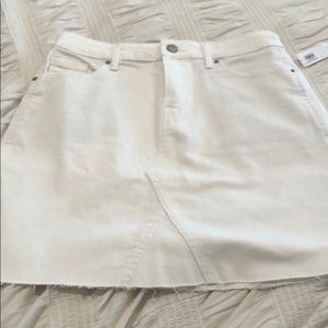 Old Navy White Jean Skirt